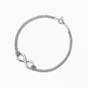 Elegant Silver Infinity Tiffany Bracelet